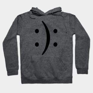 bipolar symbol black text Hoodie